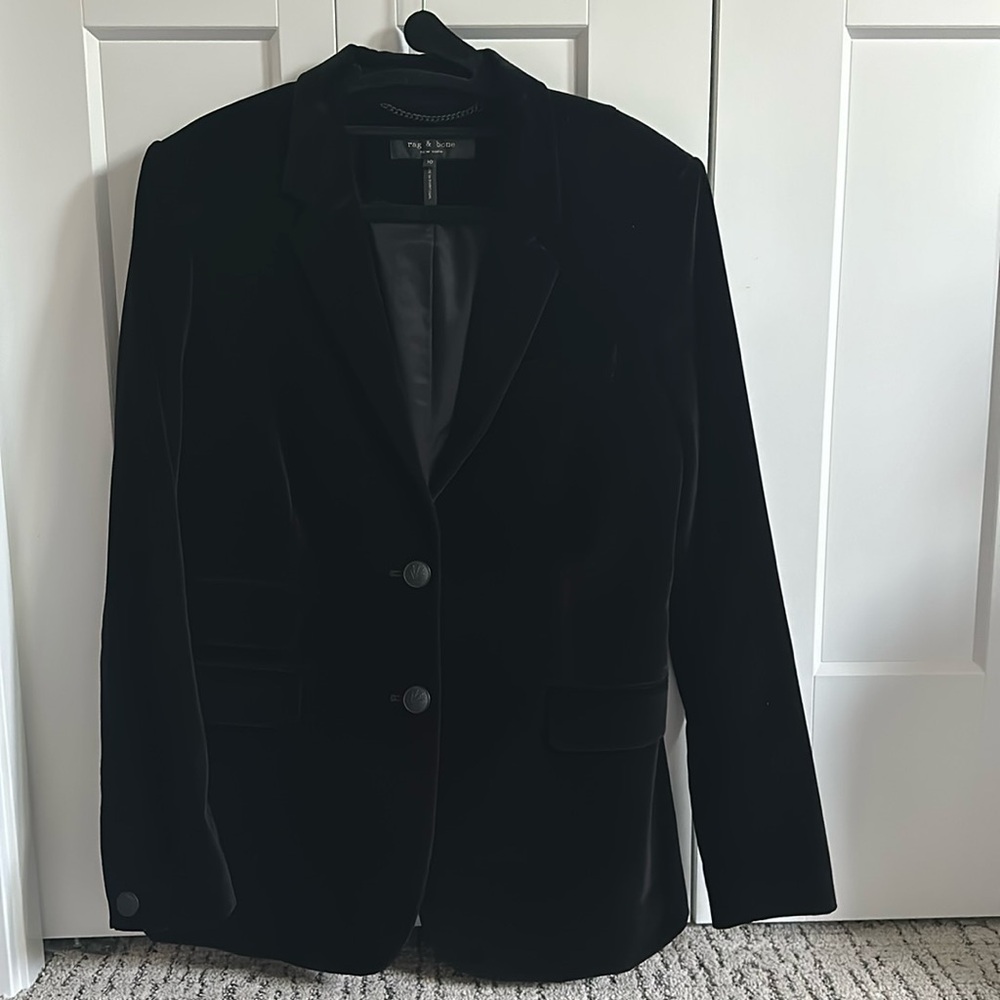 Rag and bone velvet blazer size 10